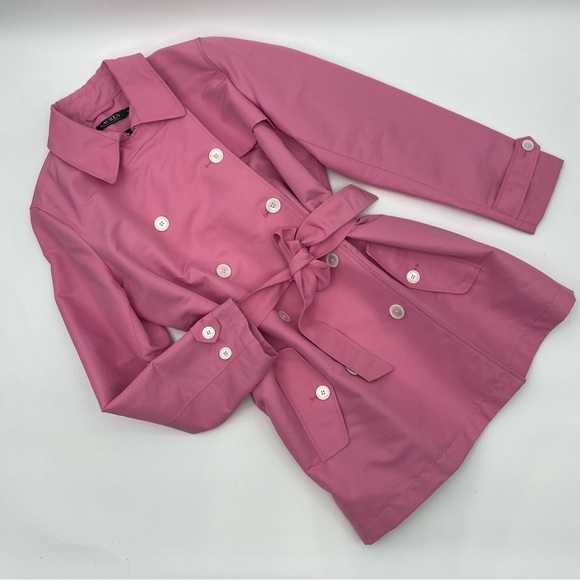 Ralph Lauren Pink Trench Coat size XL - Picture 2 of 12